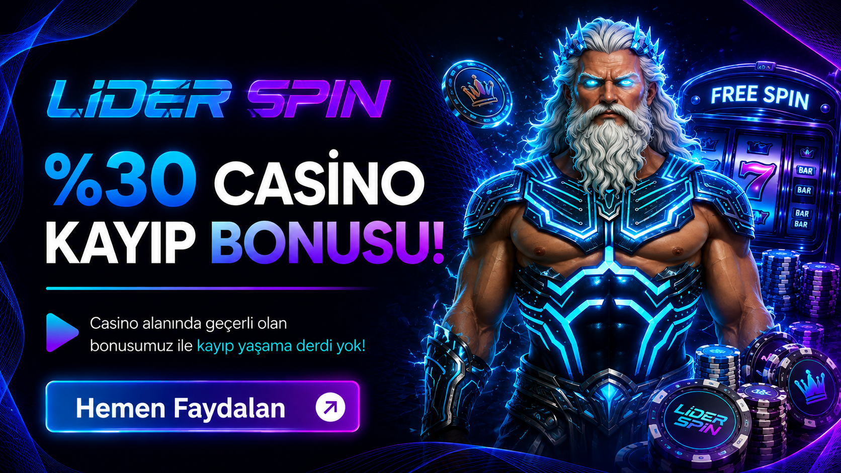 %30 CASİNO KAYIP BONUSU