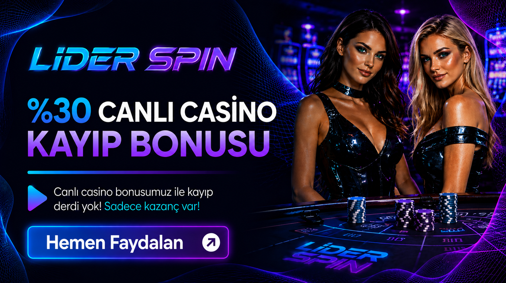%30 CANLI CASİNO KAYIP BONUSU